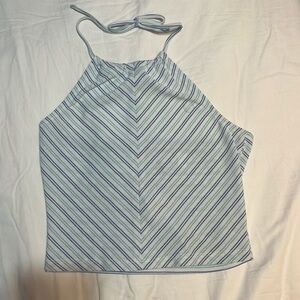 Blue Striped Halter Top from Pacsun, New with Tags